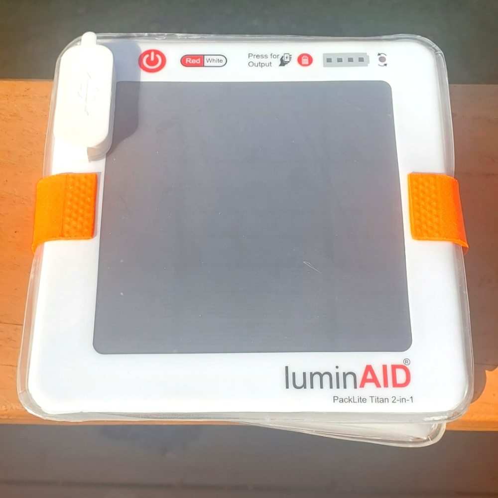 PackLite Titan 2-in-1 Phone Charger and Lantern - Solar Powered!